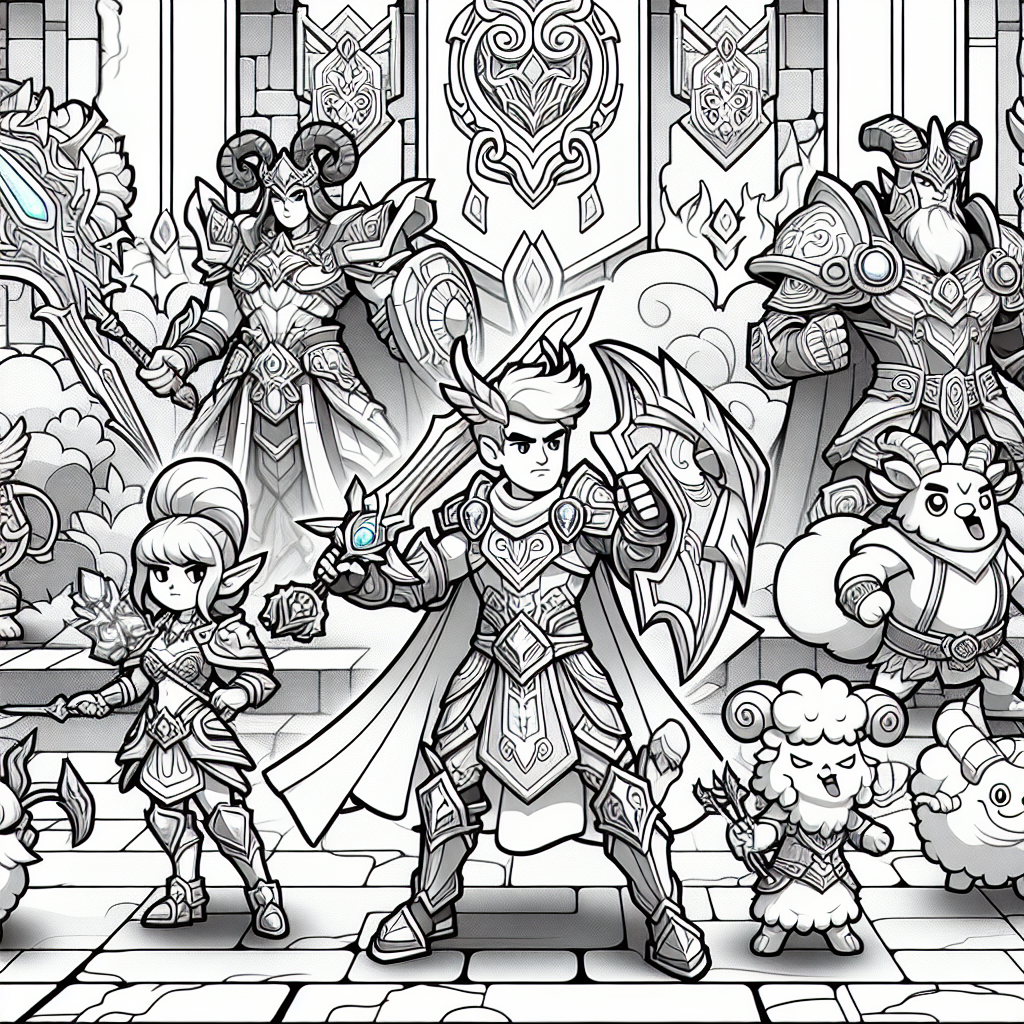 Gambar Mewarnai Mobile Legend yang Keren dan Seru untuk Anak-anak