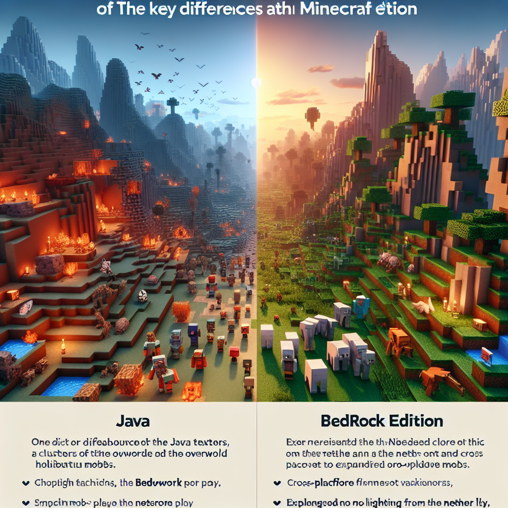 Perbedaan Utama Antara Minecraft Java dan Bedrock: Panduan Lengkap untuk Pemain